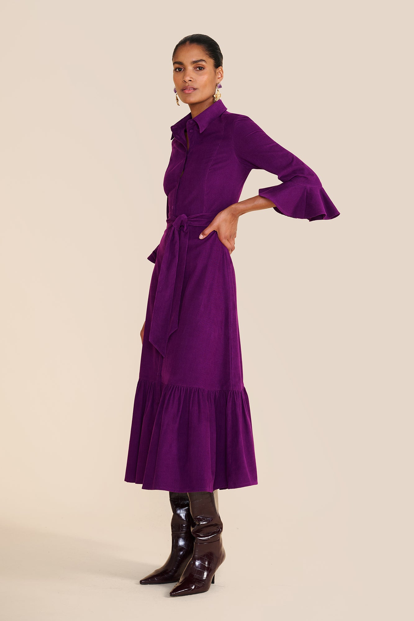 Nalini Purple Dress