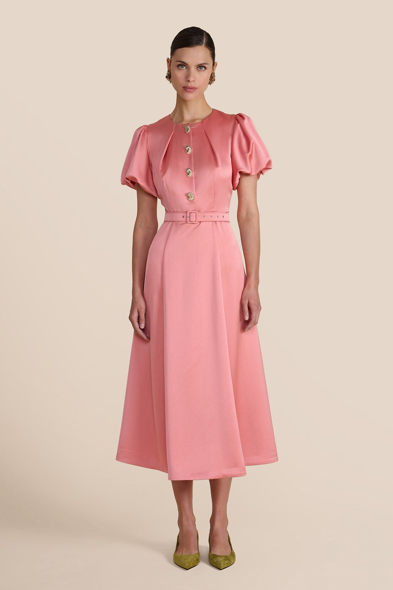 Rani Rose Hammered Satin Dress