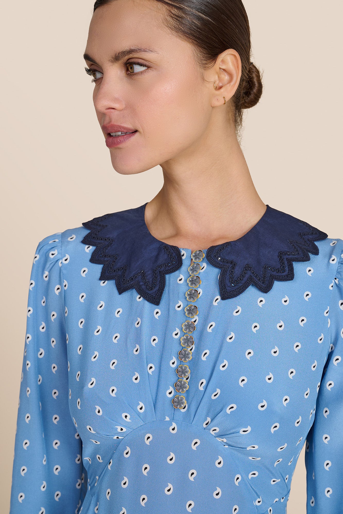 Romy Chambre Paisley Dress