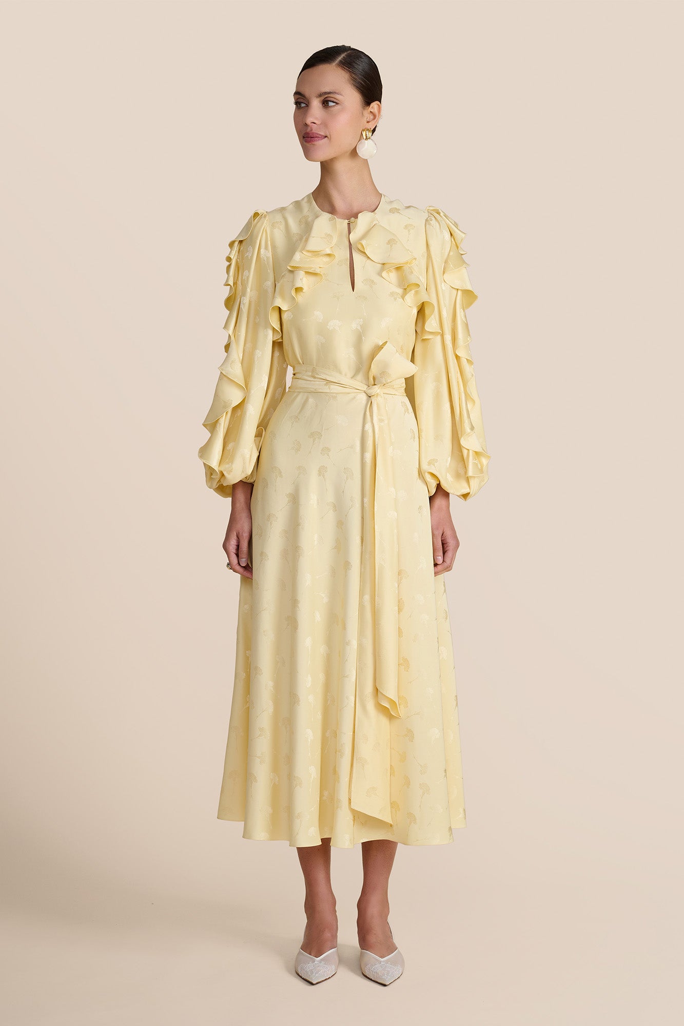 Ruby Lemon Carnation Dress