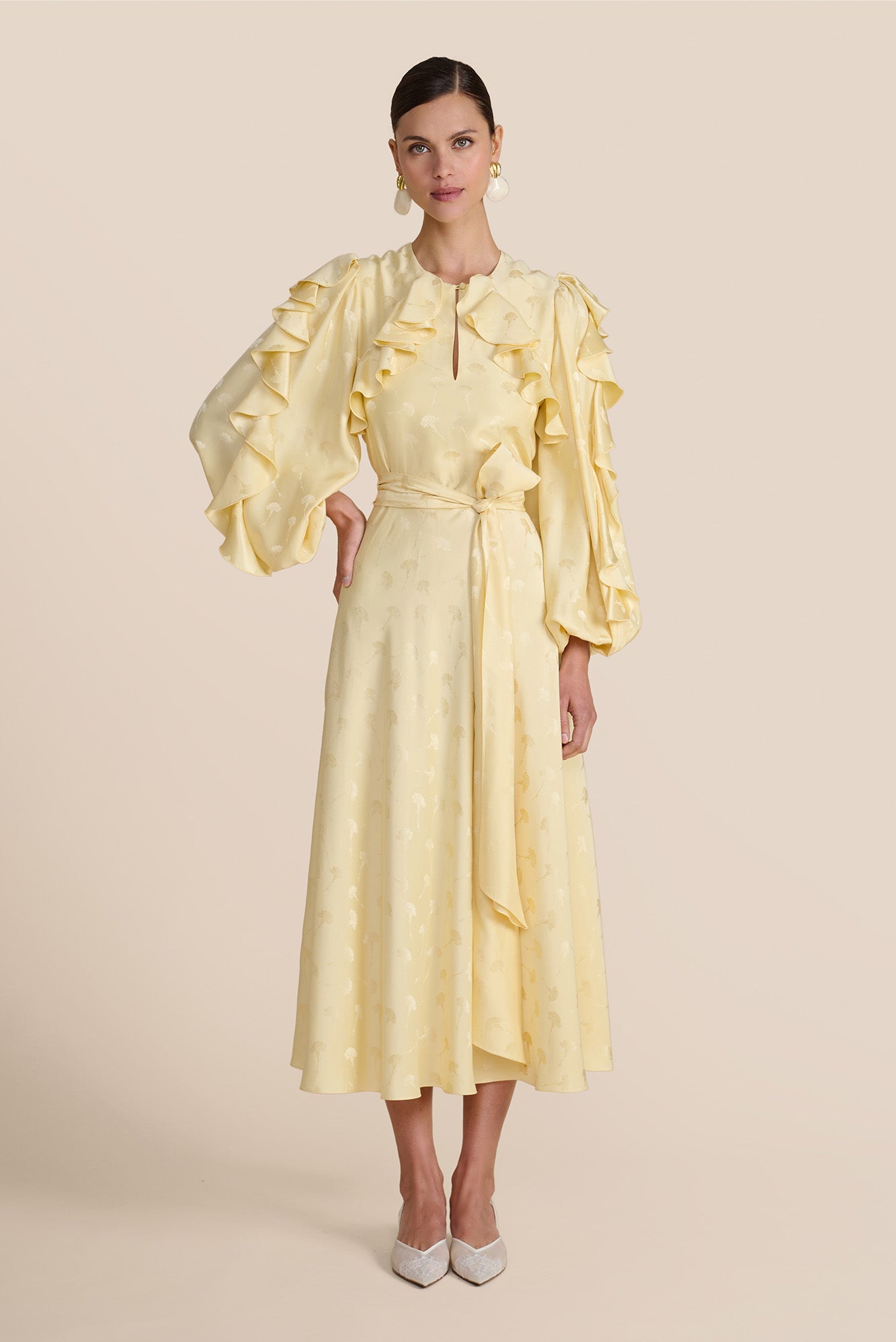 Ruby Lemon Carnation Dress