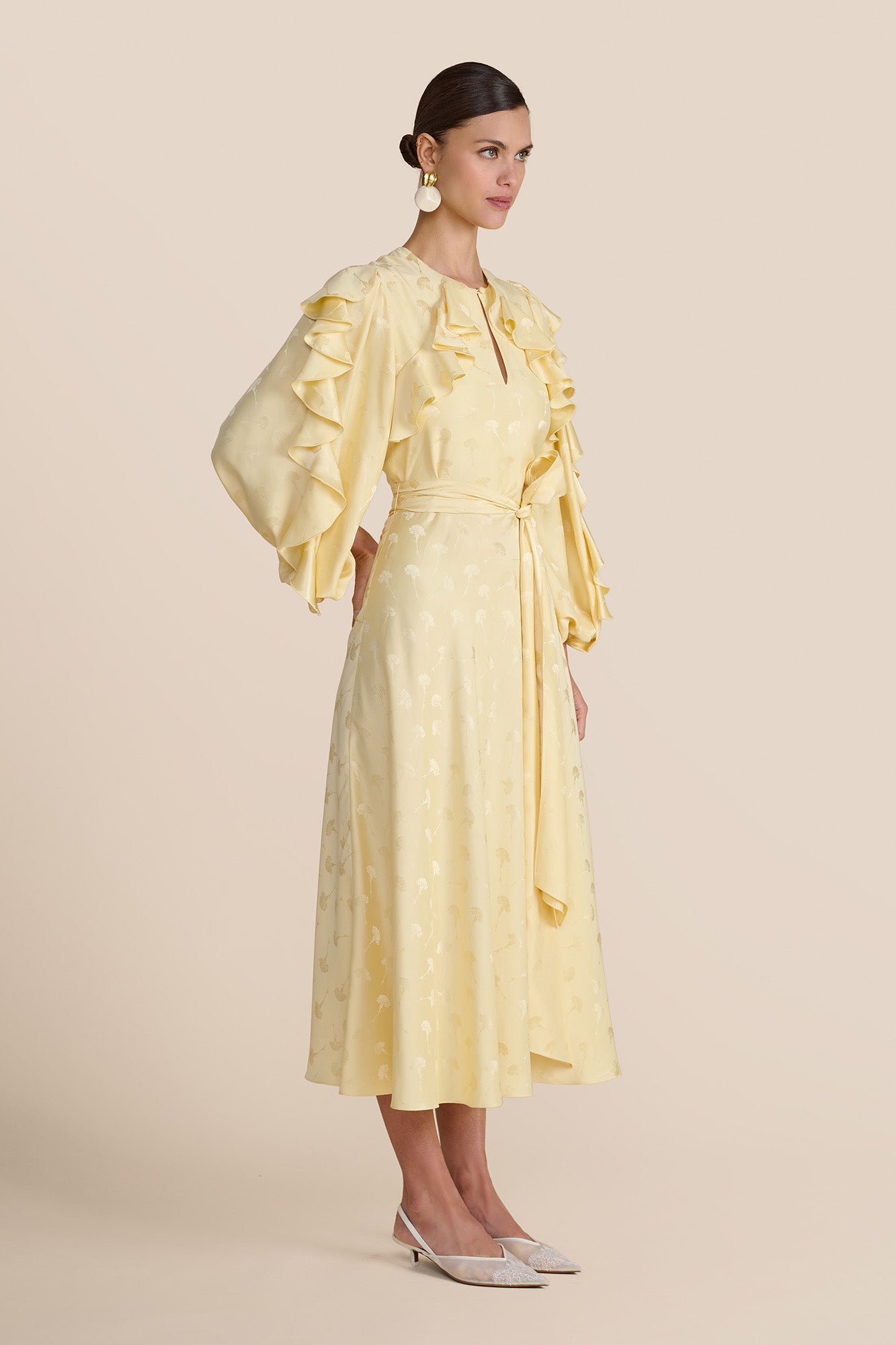 Ruby Lemon Carnation Dress