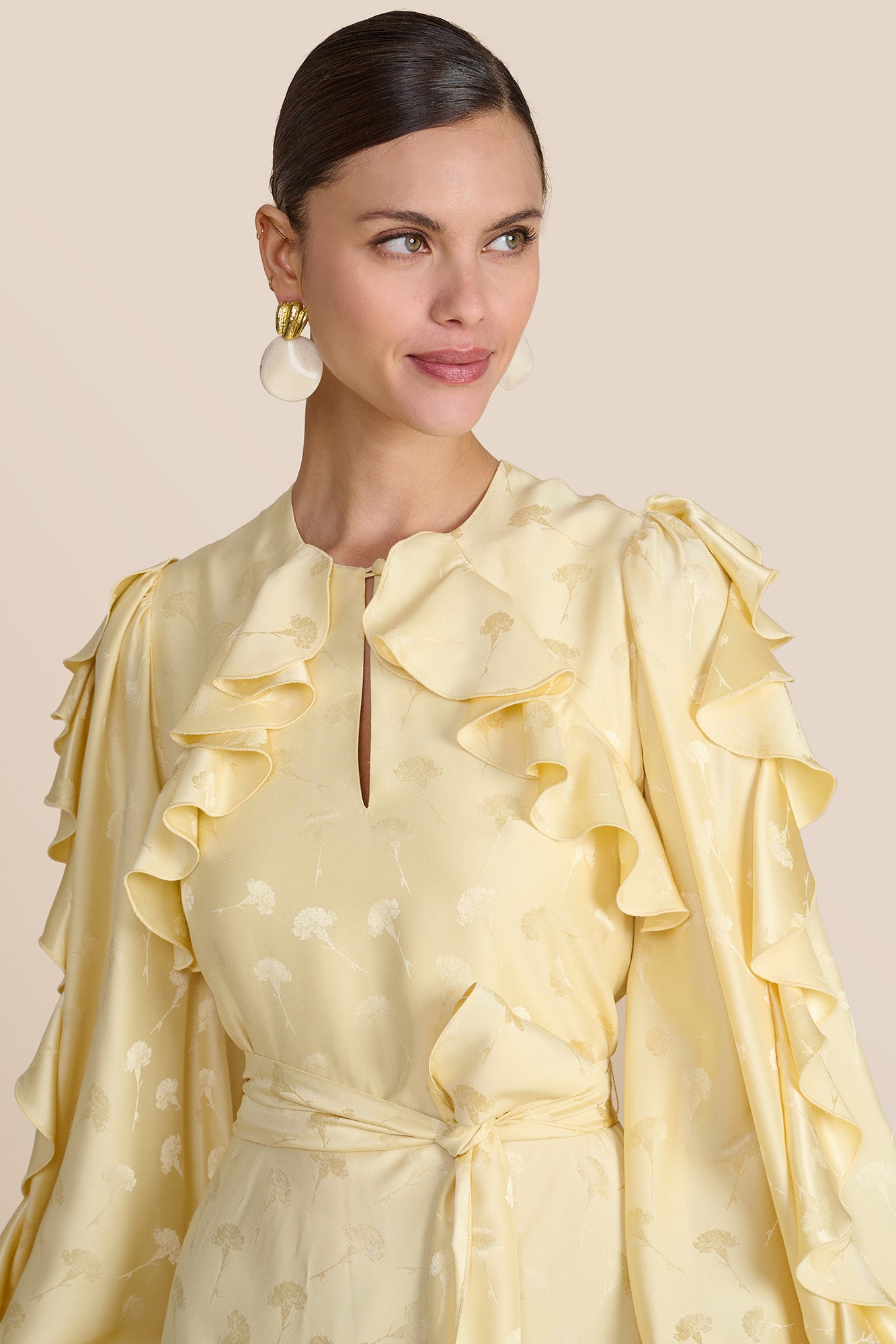 Ruby Lemon Carnation Dress