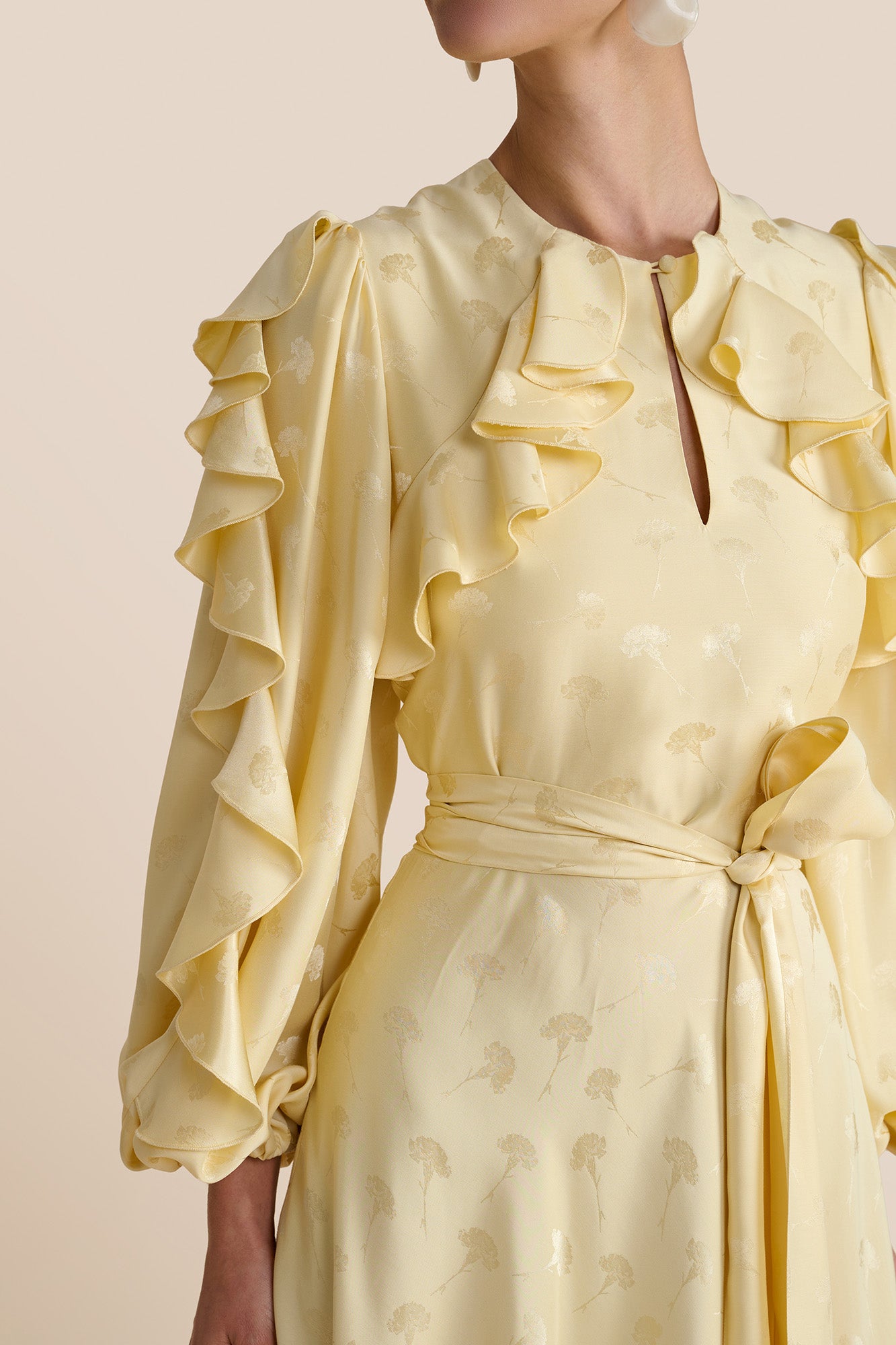 Ruby Lemon Carnation Dress