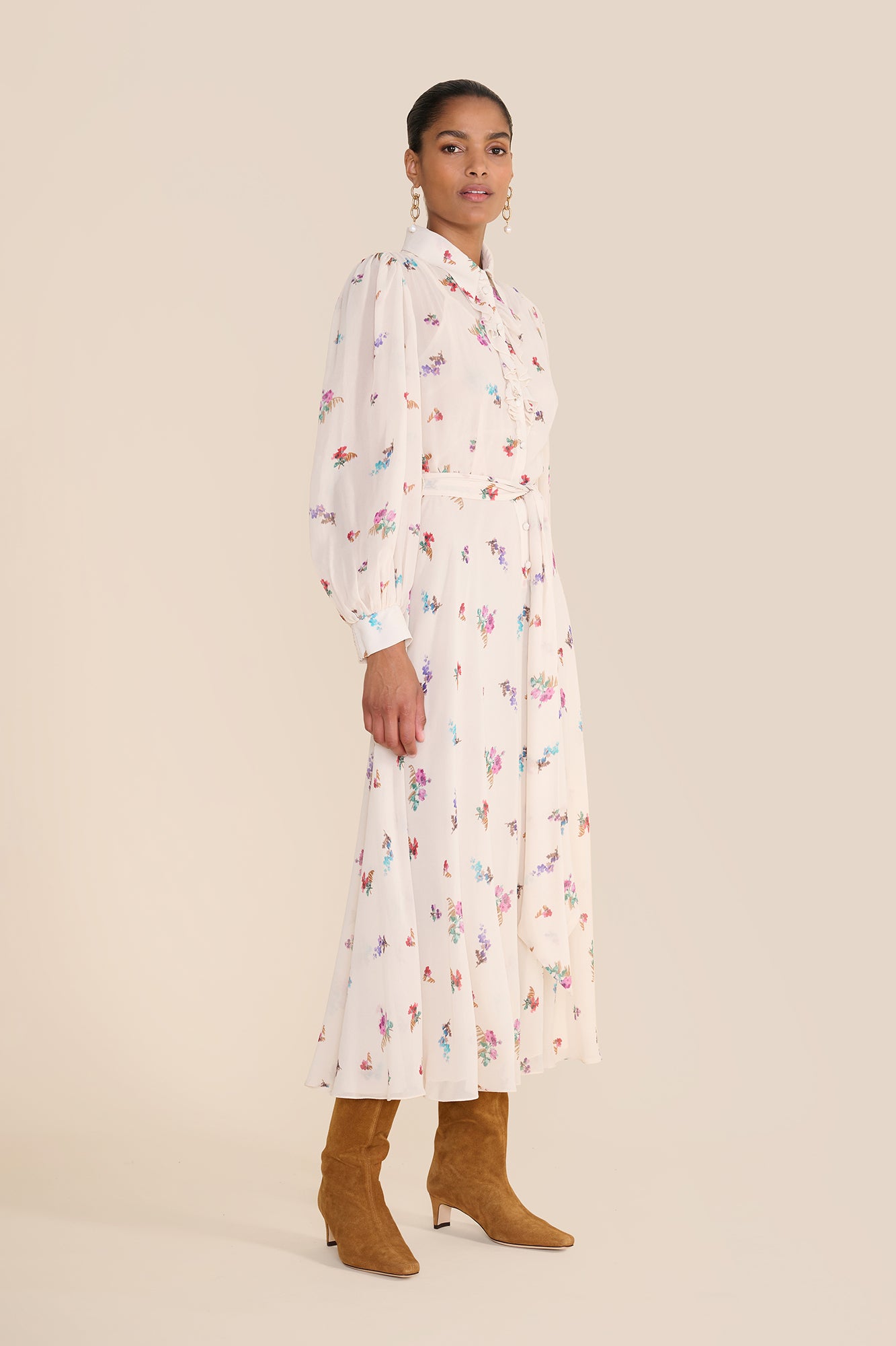 Robin Watercolour Shirt Dress