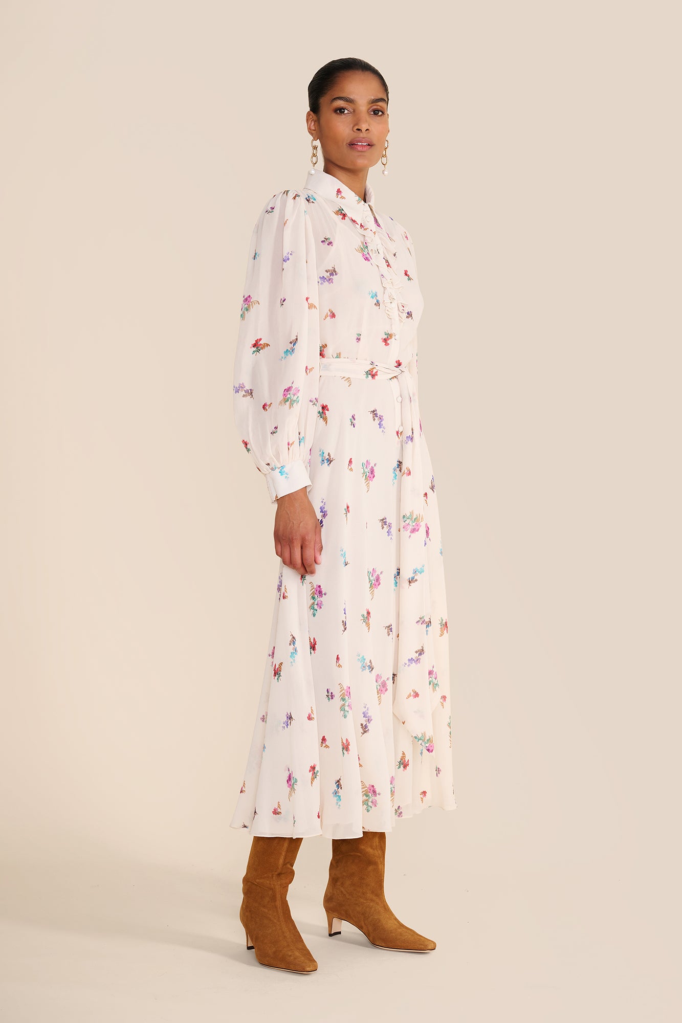 Robin Watercolour Shirt Dress