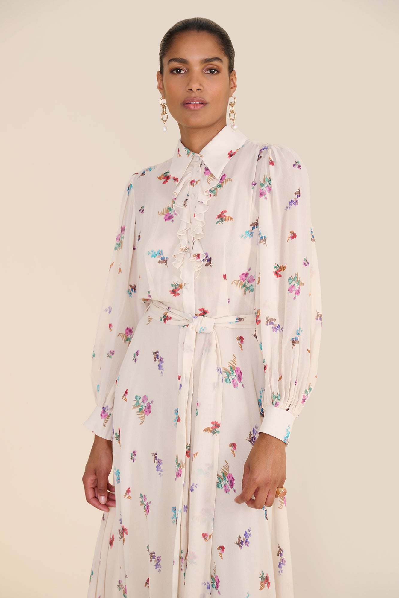 Robin Watercolour Shirt Dress