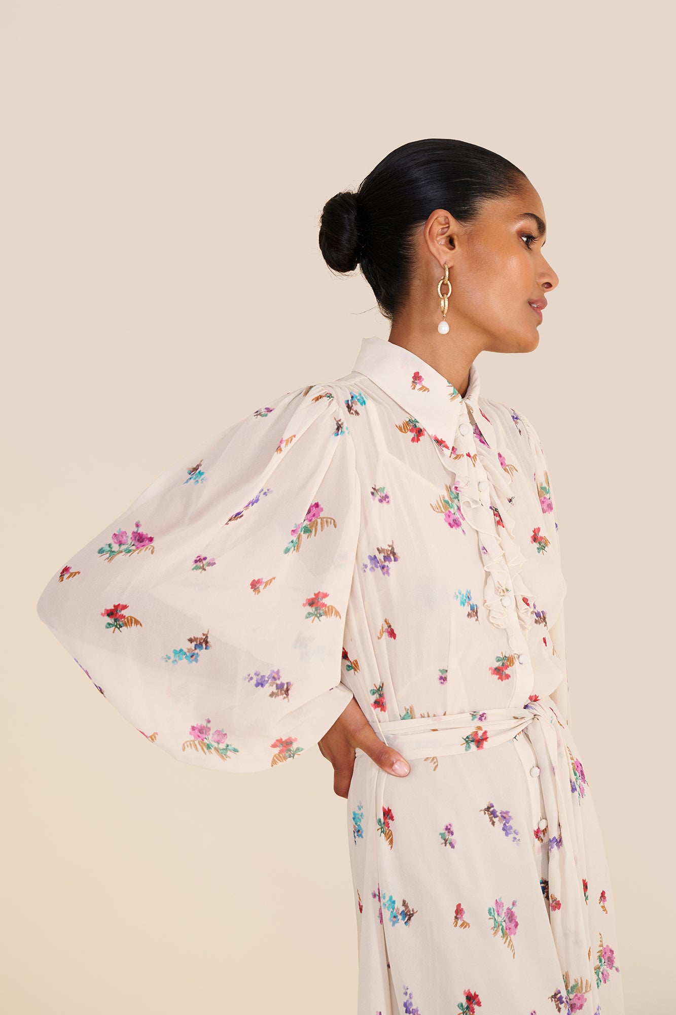 Robin Watercolour Shirt Dress