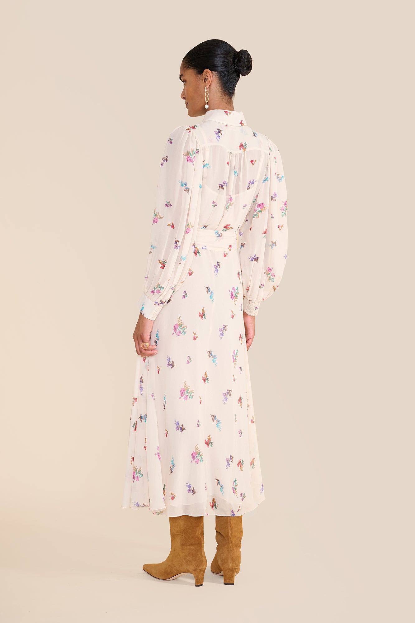 Robin Watercolour Shirt Dress