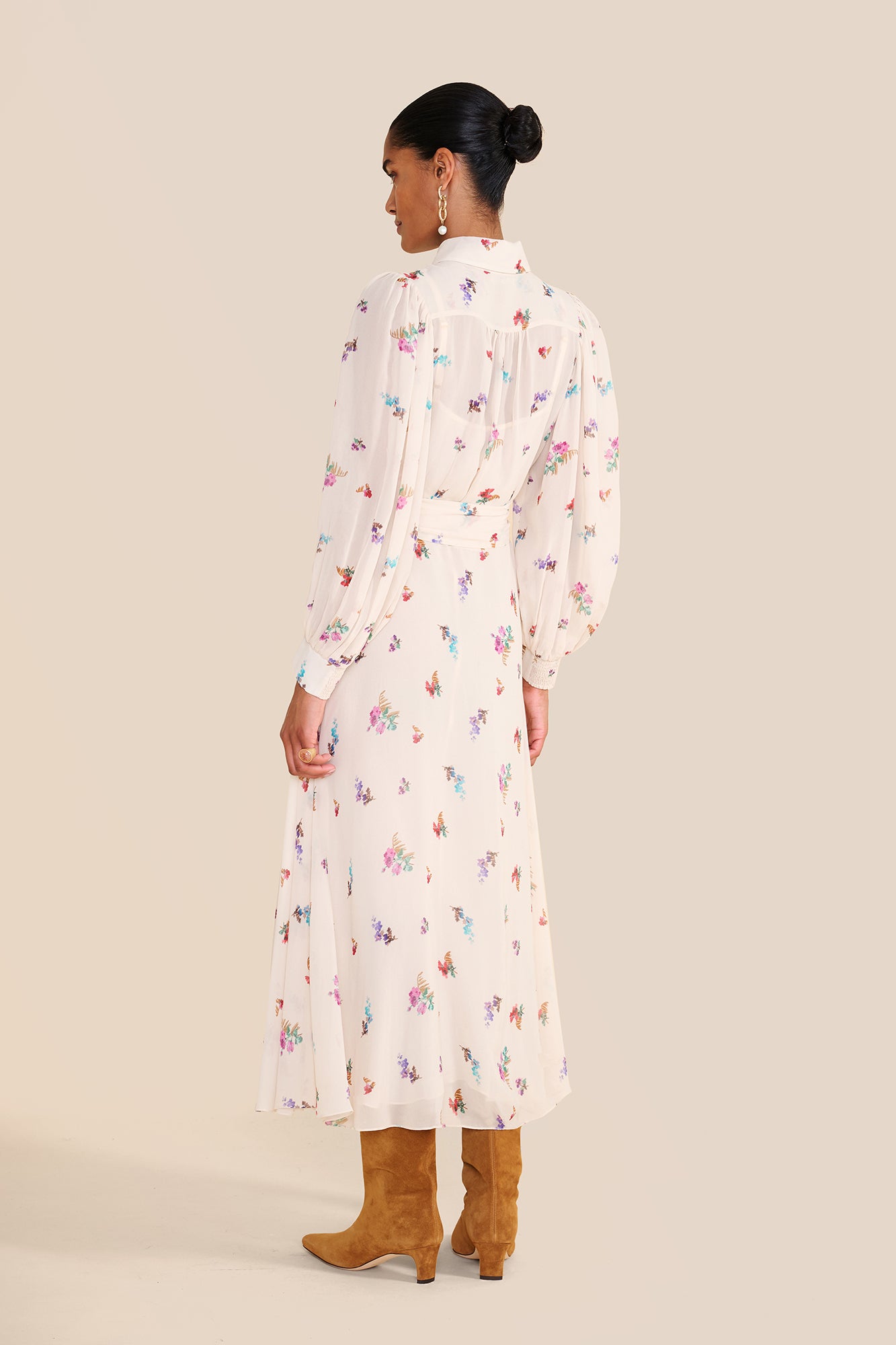 Robin Watercolour Shirt Dress