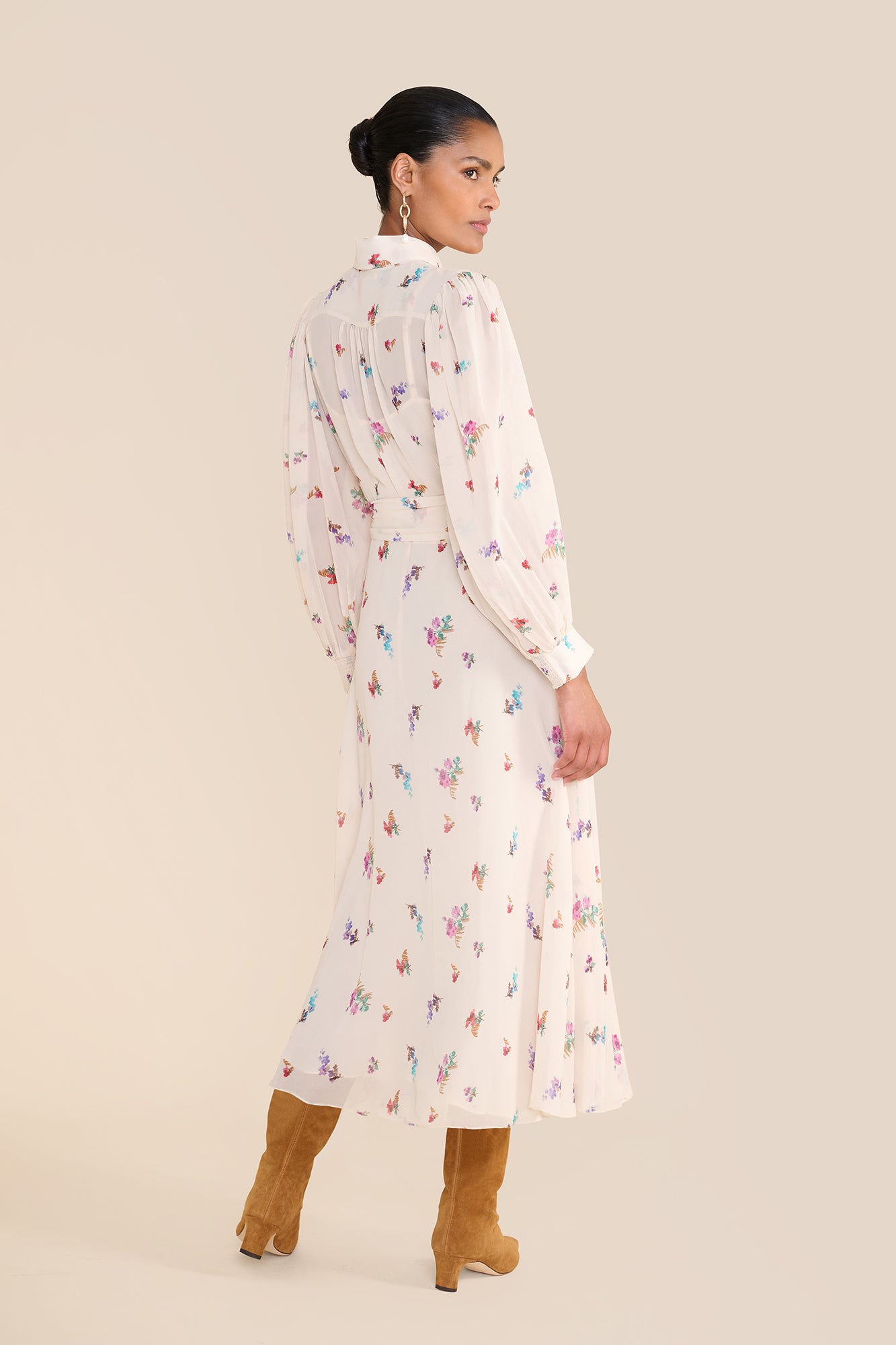 Robin Watercolour Shirt Dress