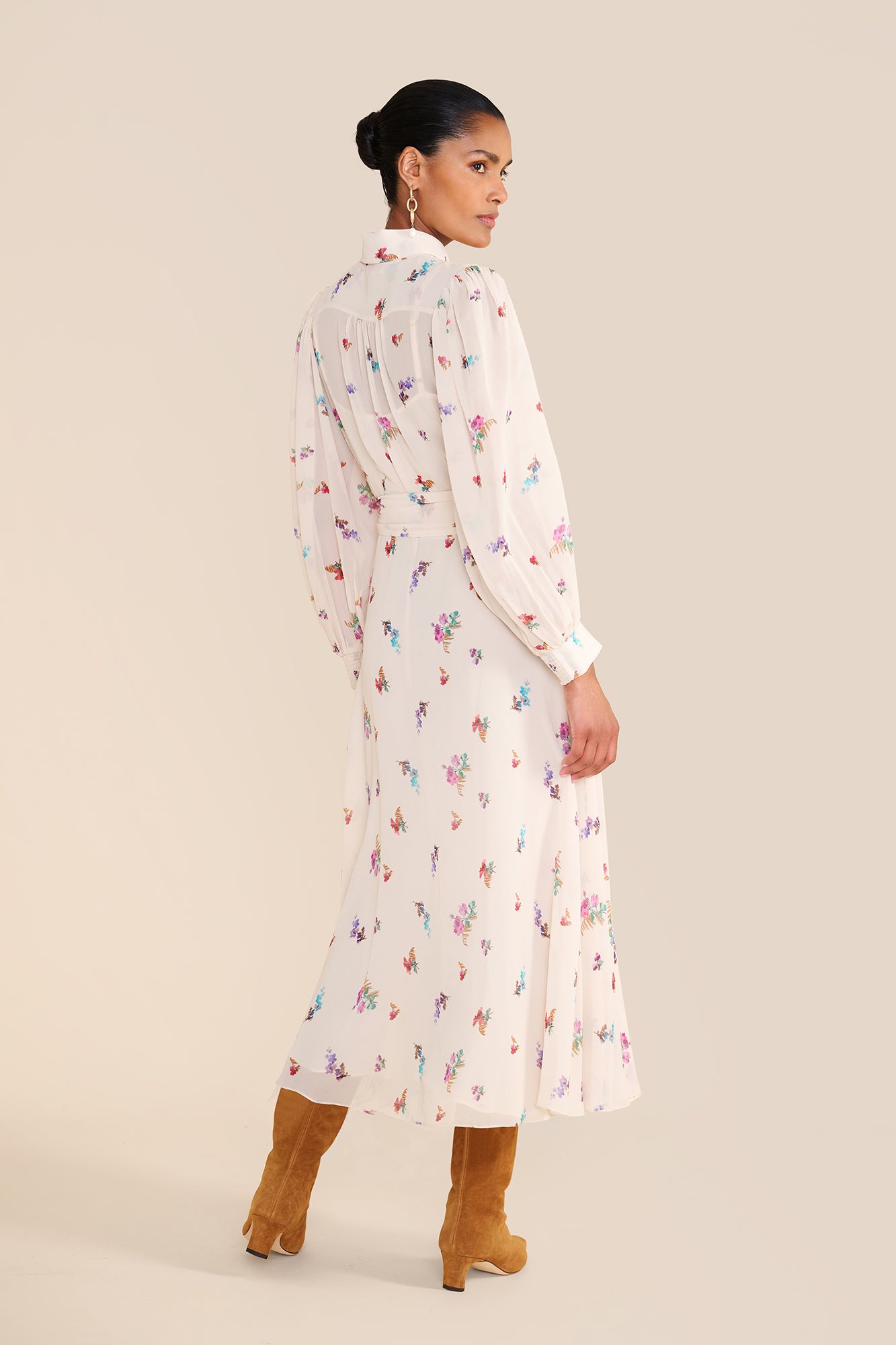 Robin Watercolour Shirt Dress
