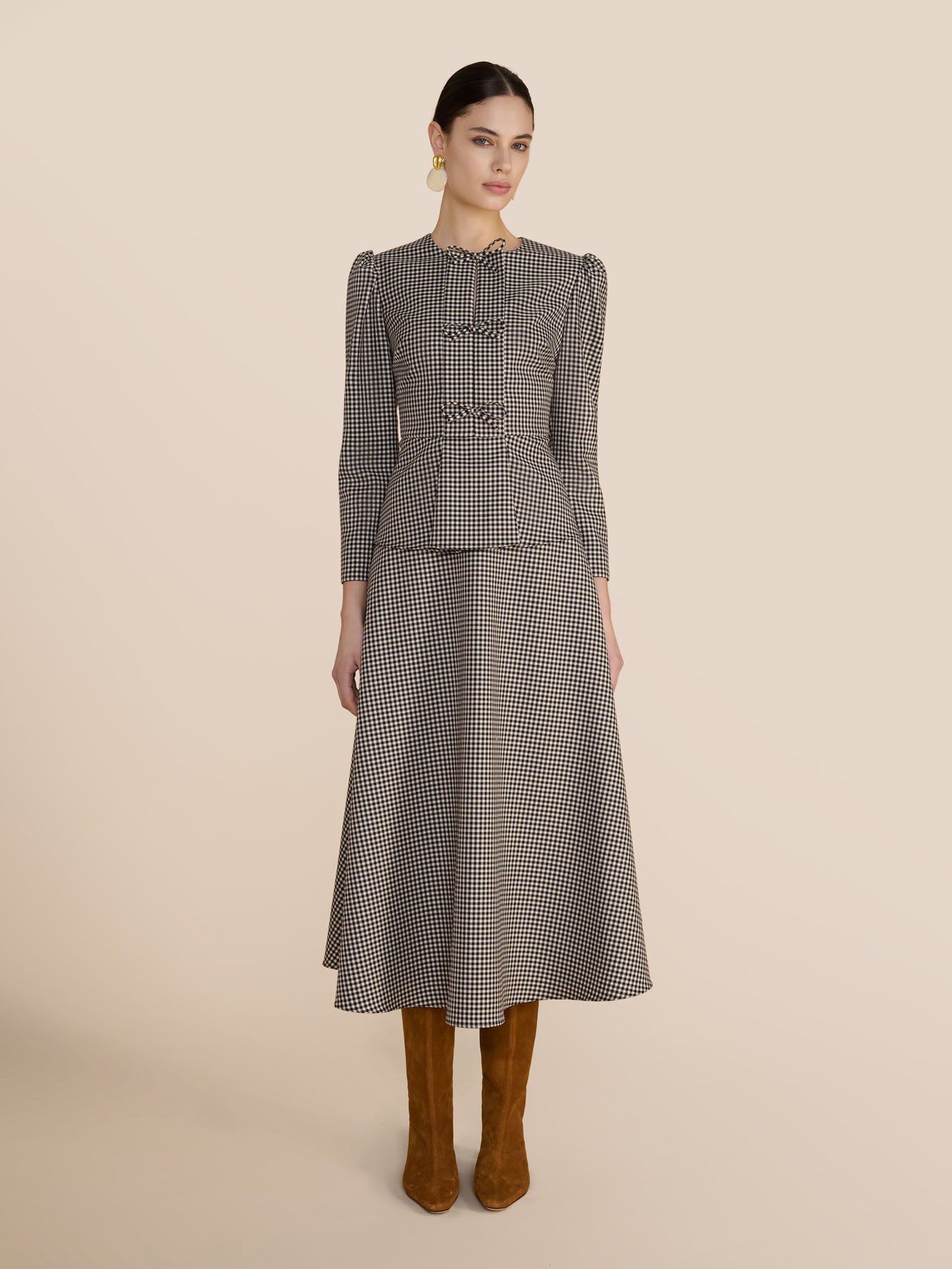 Arabella Micro Check Skirt