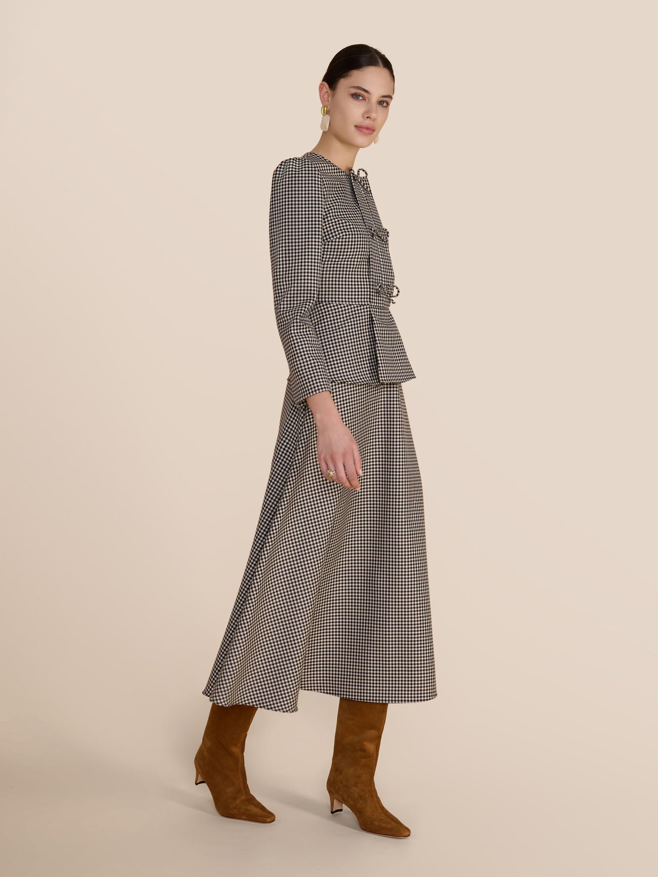 Arabella Micro Check Skirt