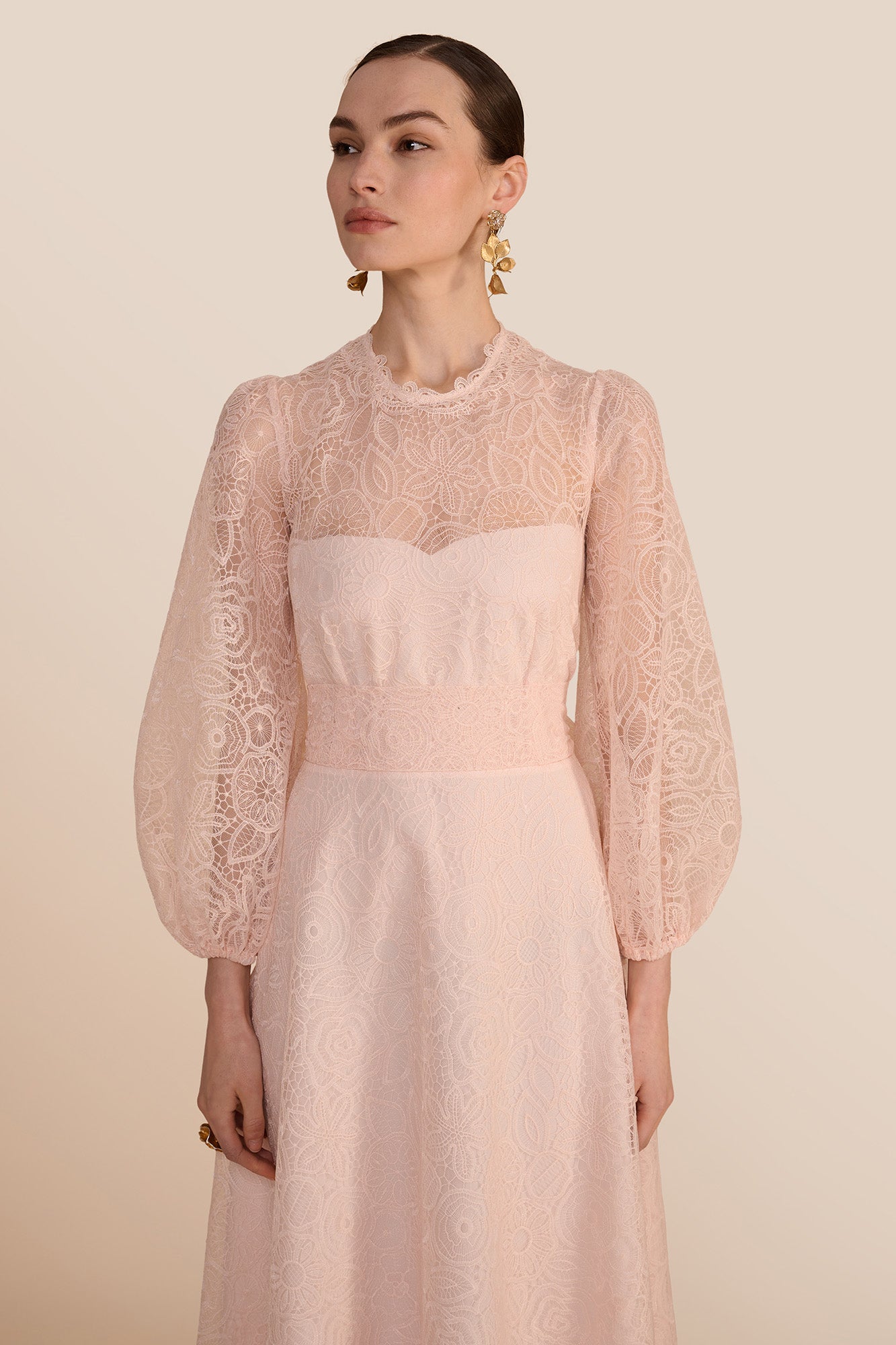Sonia Blush Lace Dress