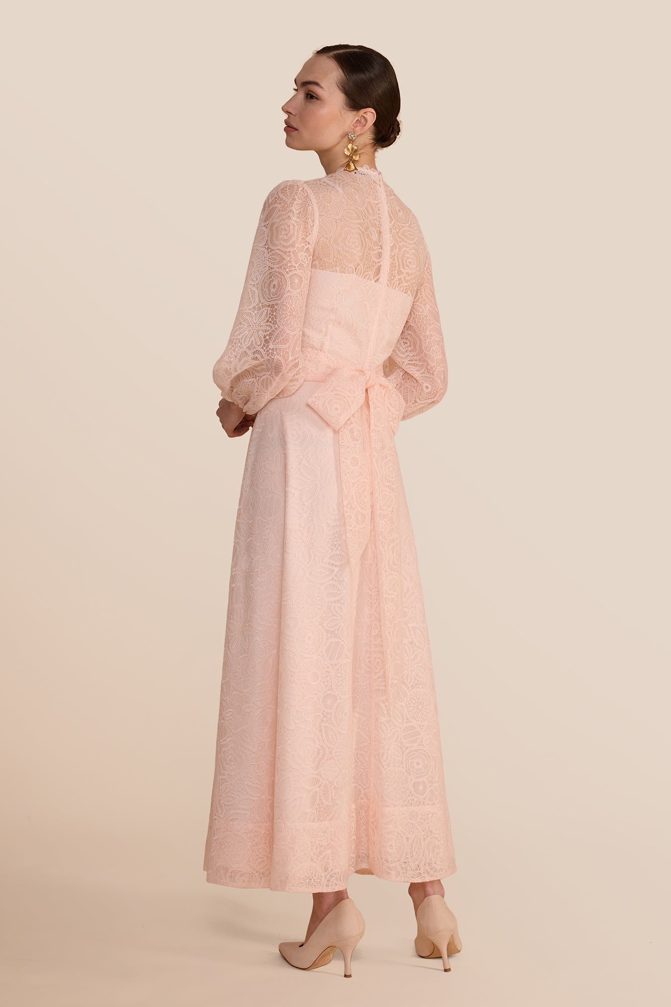 Sonia Blush Lace Dress