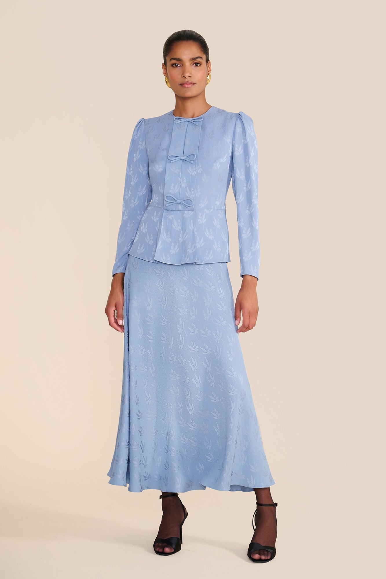 Arabella Floral Jacquard Skirt
