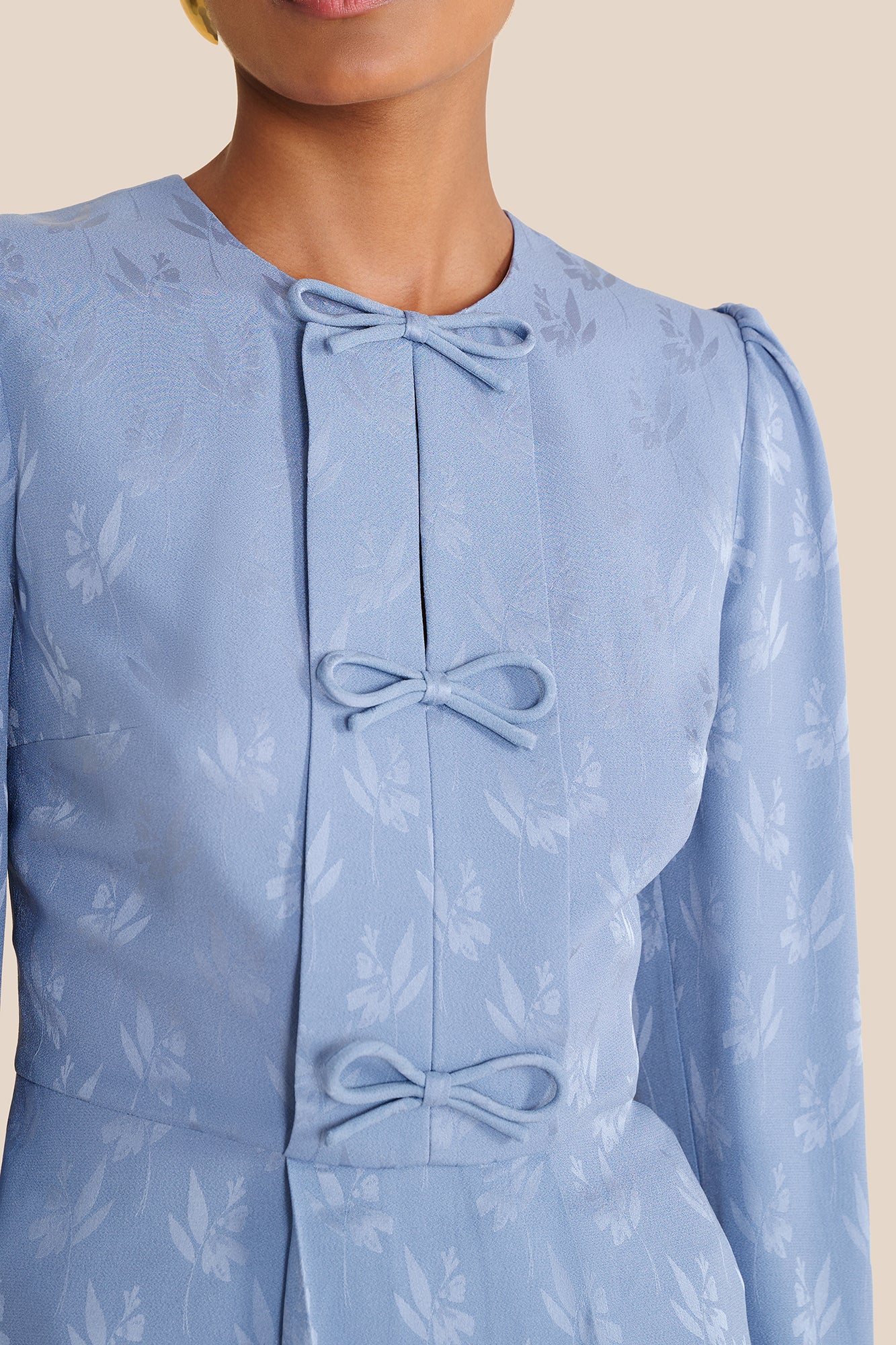 Serena Floral Jacquard Blouse