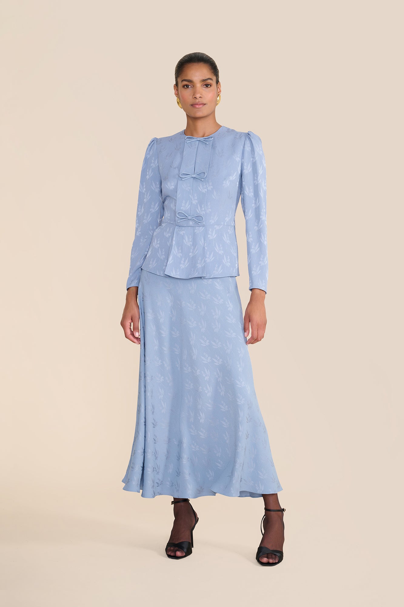 Arabella Floral Jacquard Skirt