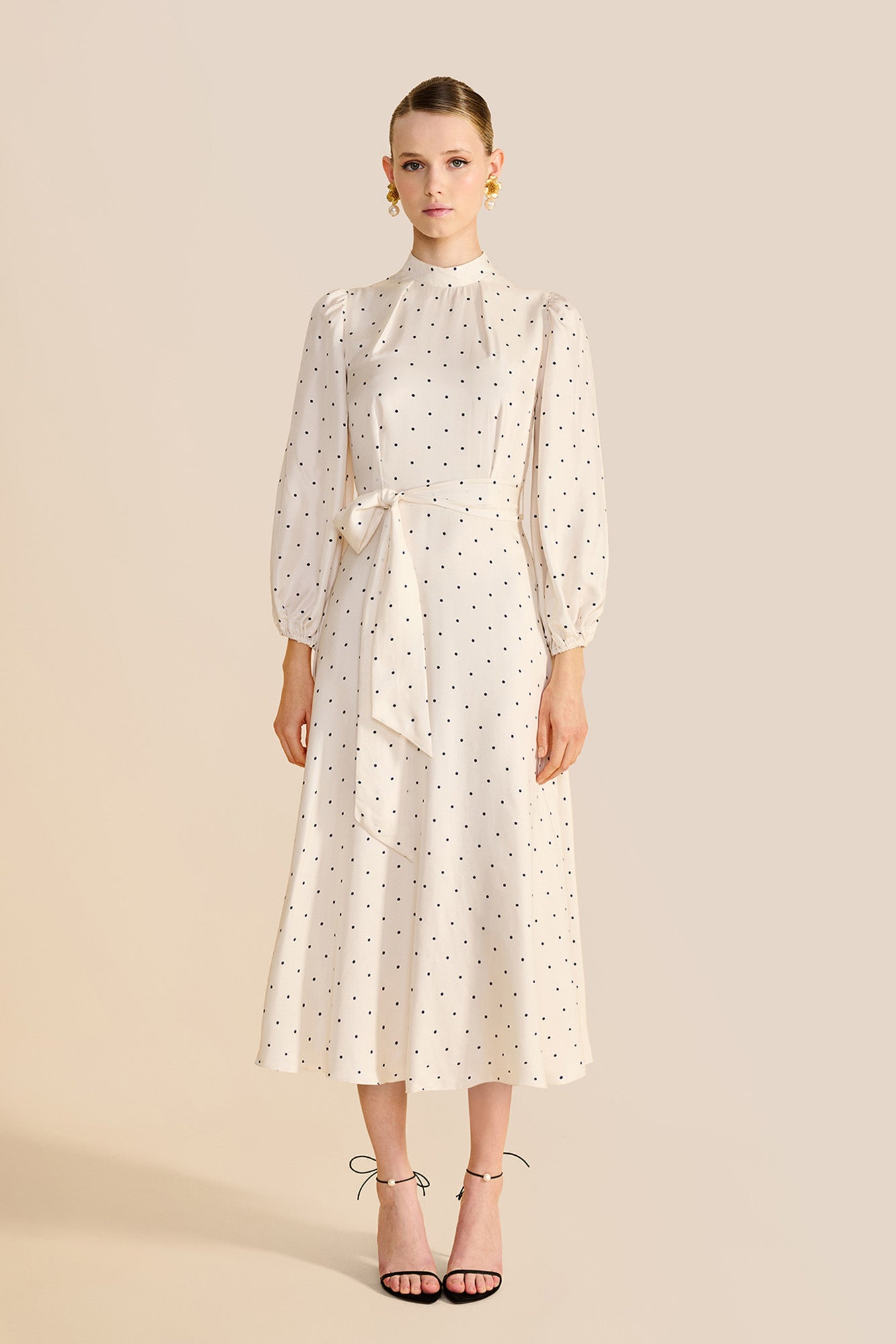 Sonia Polka Dot Midi Dress