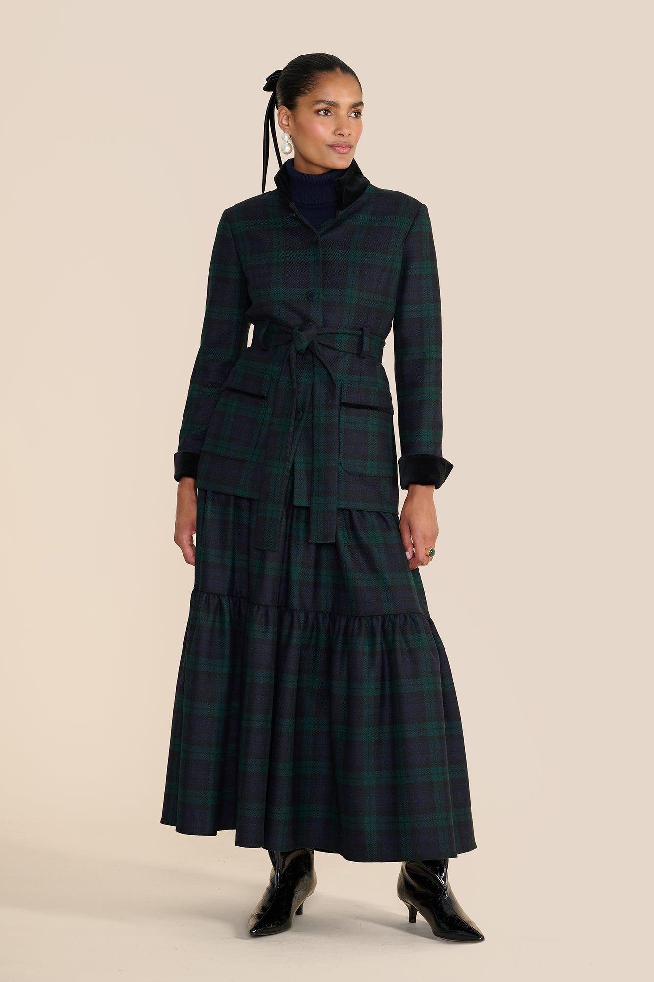 Vesta Evergreen Tartan Jacket