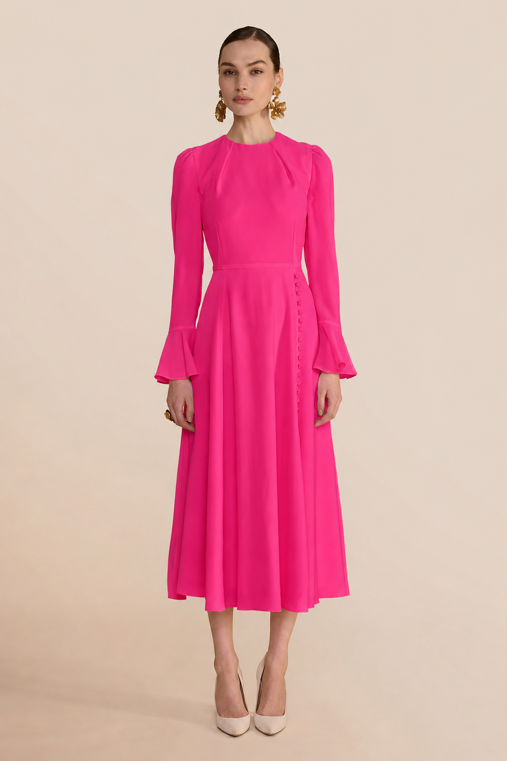 Yahvi Hot Pink Dress