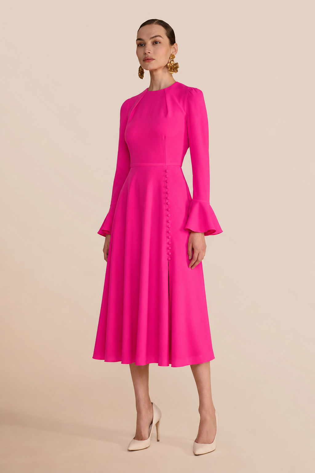 Yahvi Hot Pink Dress