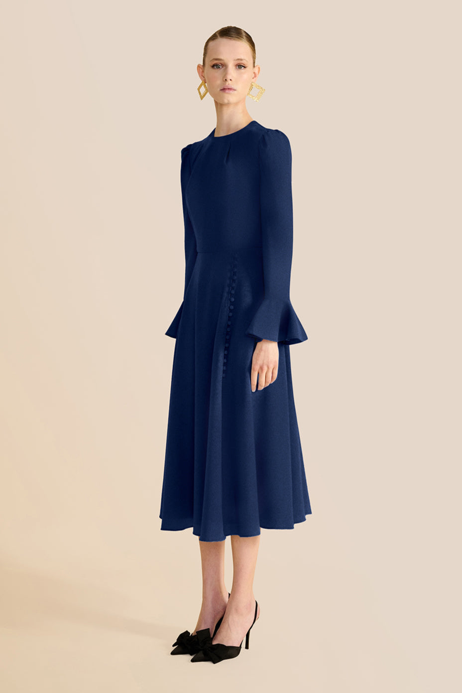 Yahvi Navy Dress