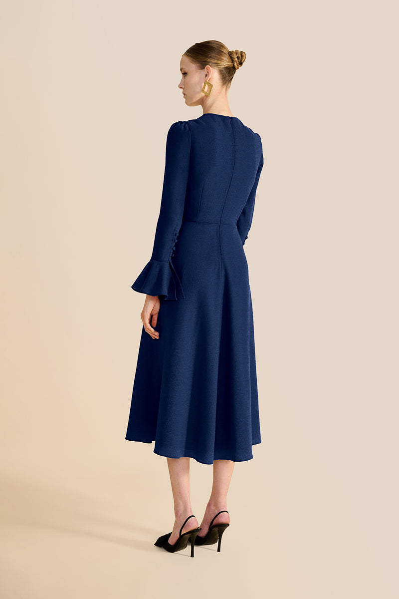 Navin Dress in Ash Blue main image 1