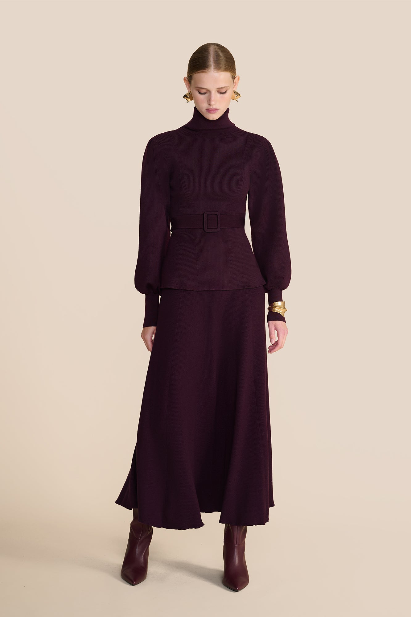 Estella Knit Jumper Plum