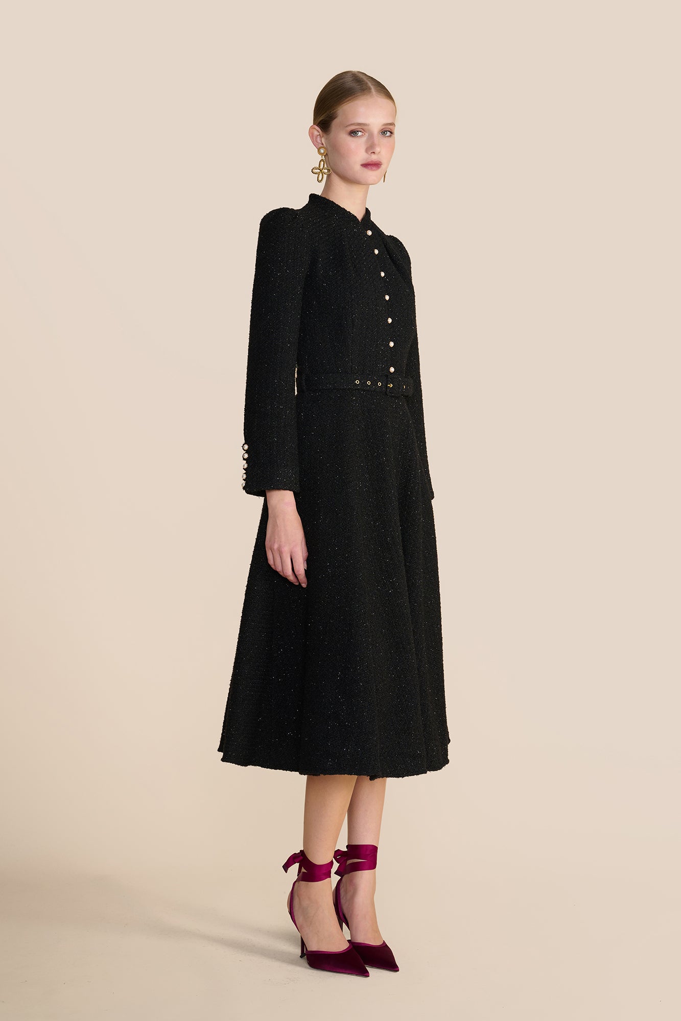 Ahana Sparkle Boucle Dress