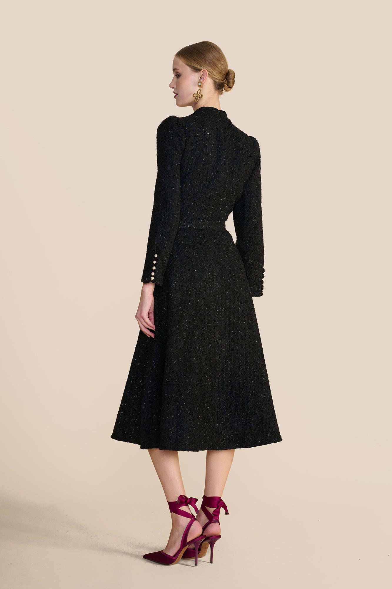 Ahana Sparkle Boucle Dress
