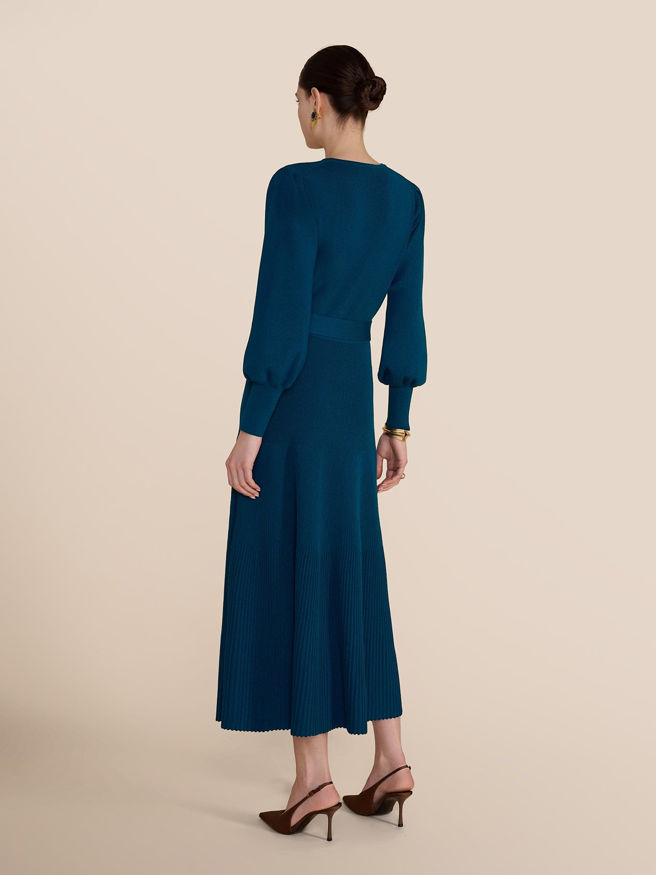 Claudia Knit Dress Deep Teal