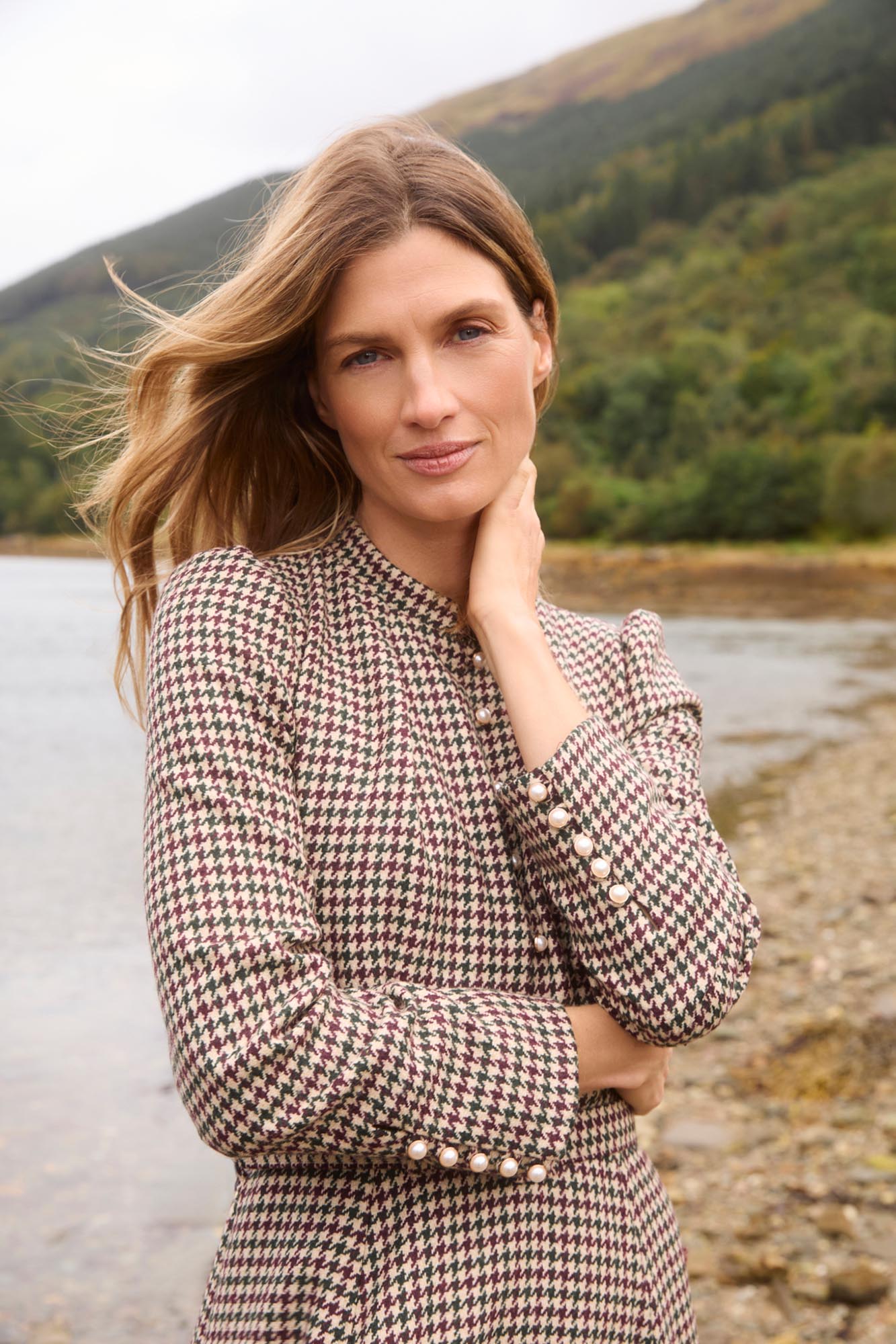 Ahana Country Check Dress