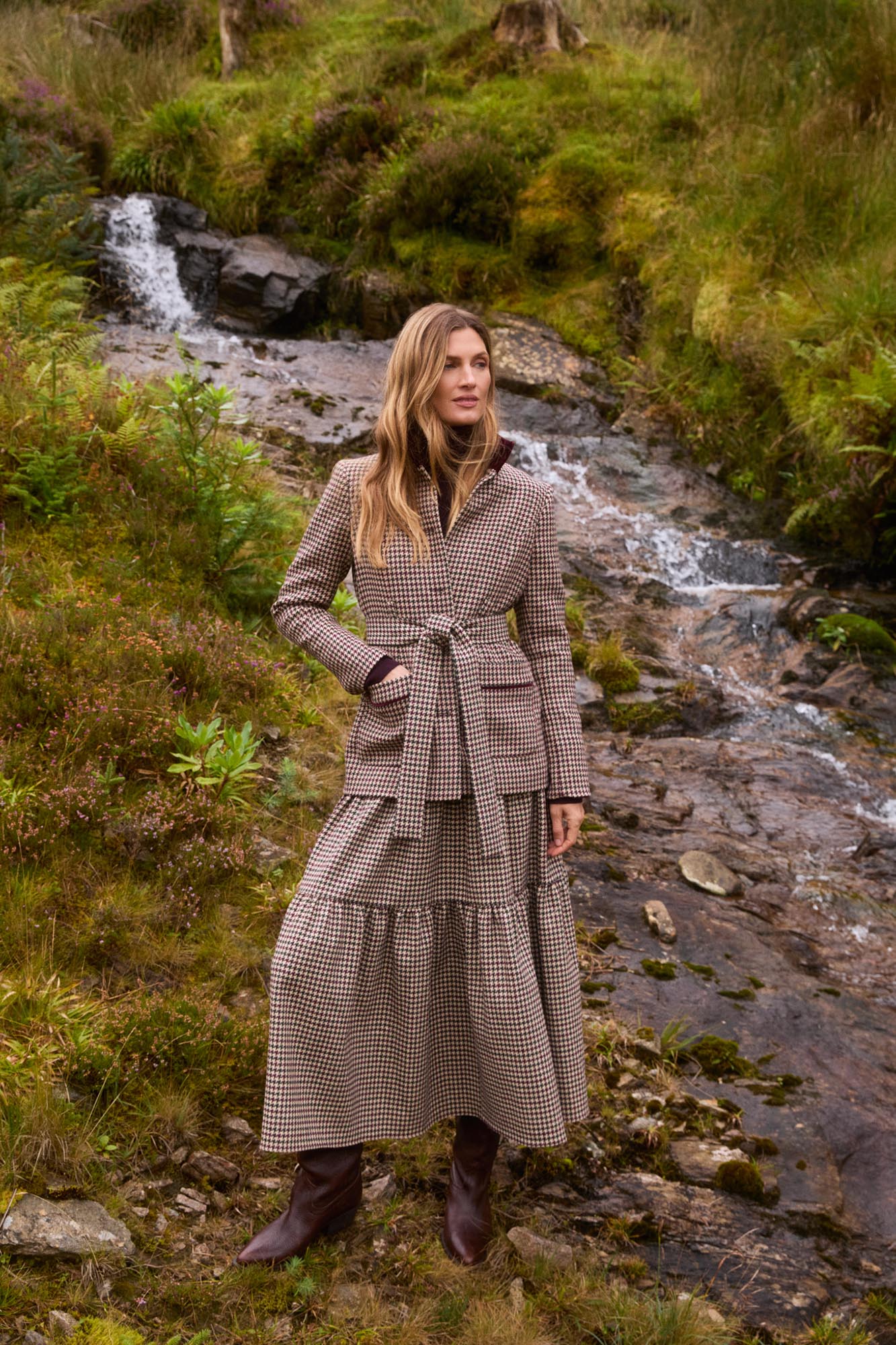 Rosa Country Check Skirt