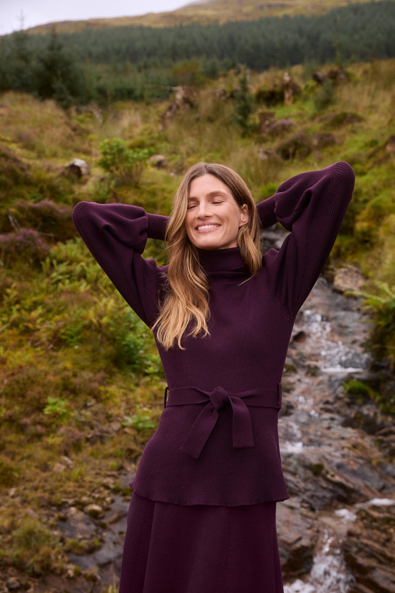 Estella Knit Jumper Plum