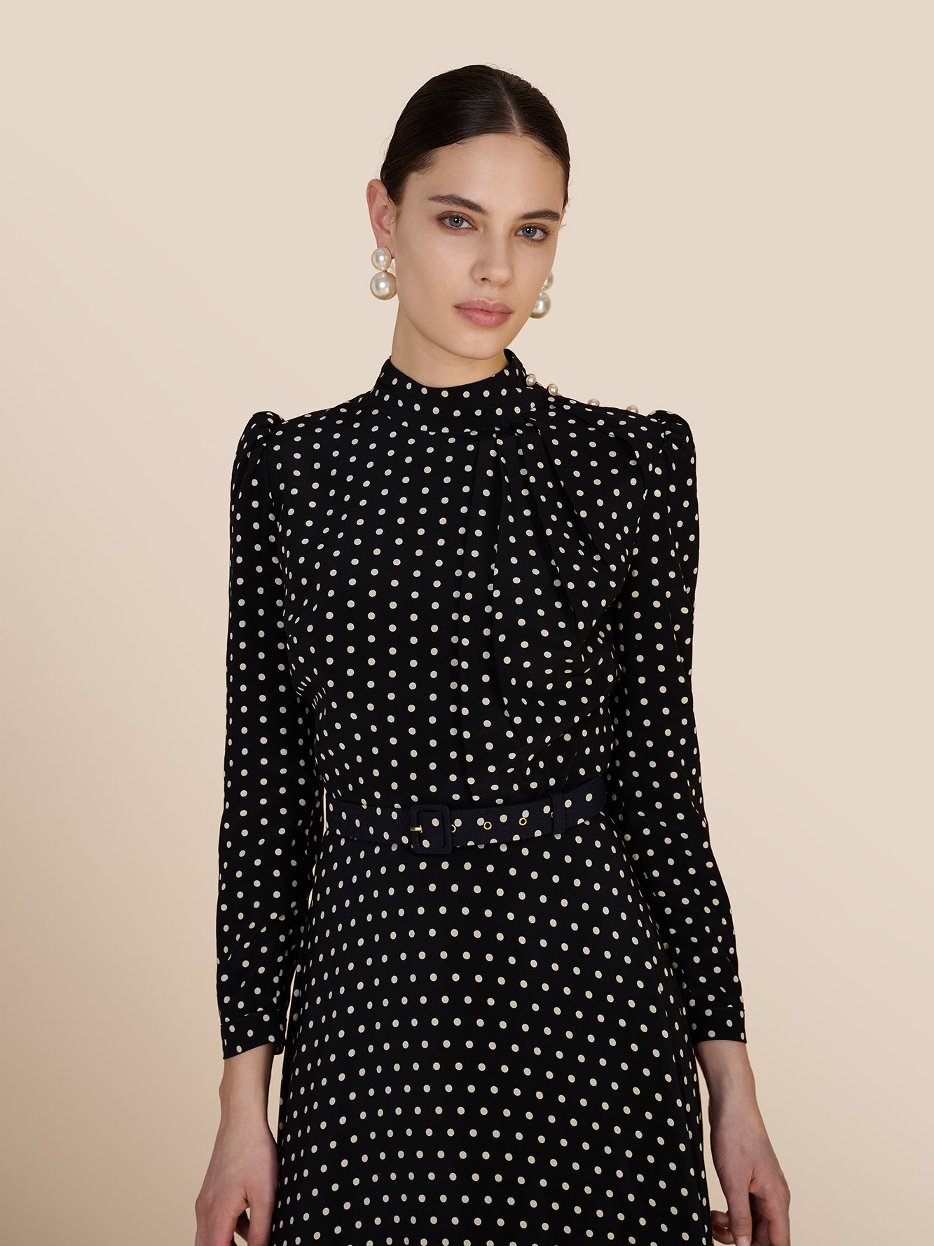 Lila Polka Spot Dress