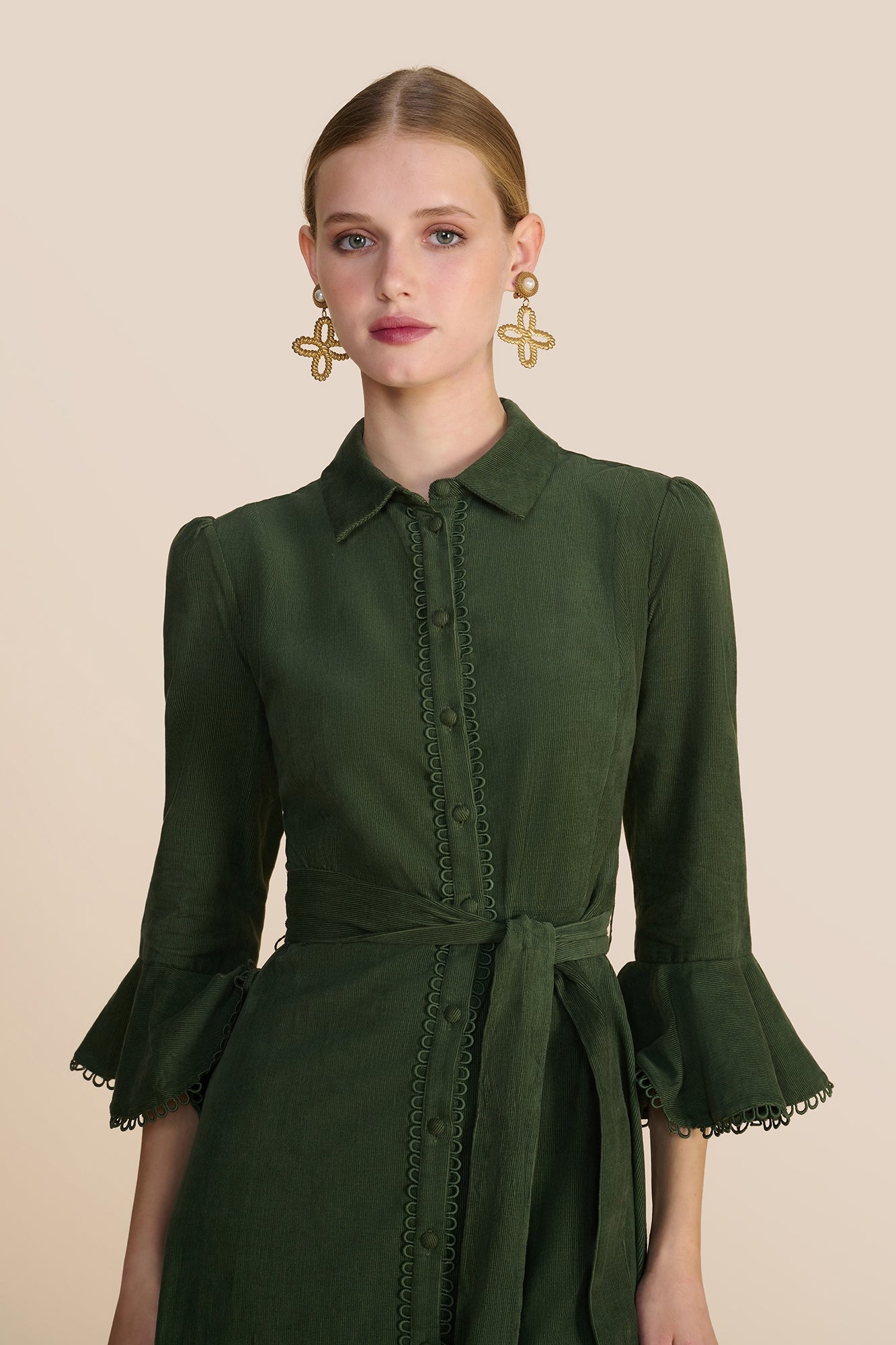 Nalini Khaki Dress