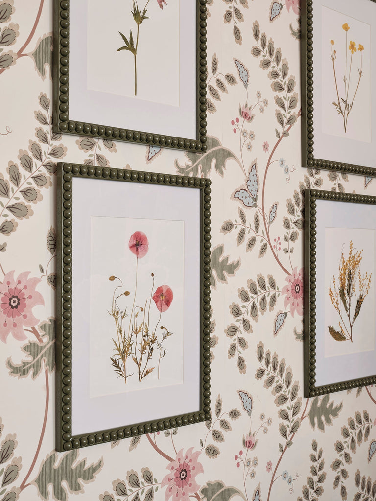 Beulah x Wilder & Wren Pressed Forget-me-nots Print in Bobbin Frame