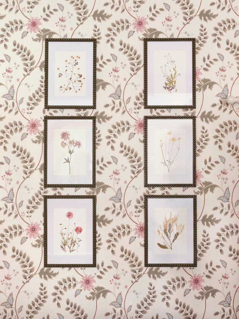 Beulah x Wilder & Wren Pressed Flower Prints in Bobbin Frame (Set of 6)