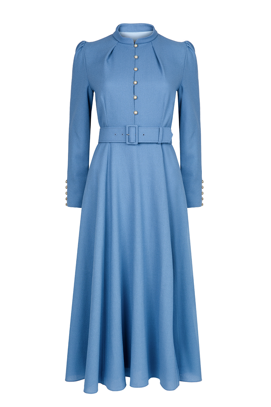 Ahana Cornflower Long Sleeve Dress Beulah London