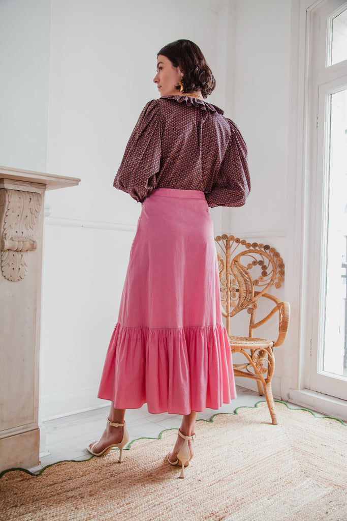 Cropped Rose Nalini Corduroy Skirt