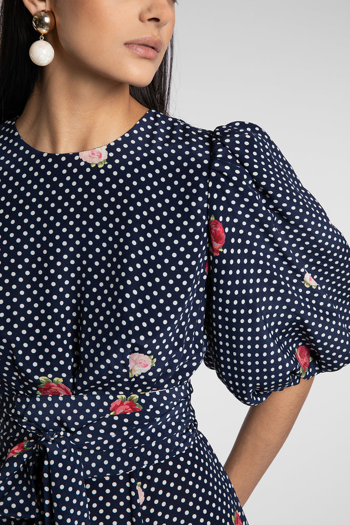 Sienna Floral Dot Dress