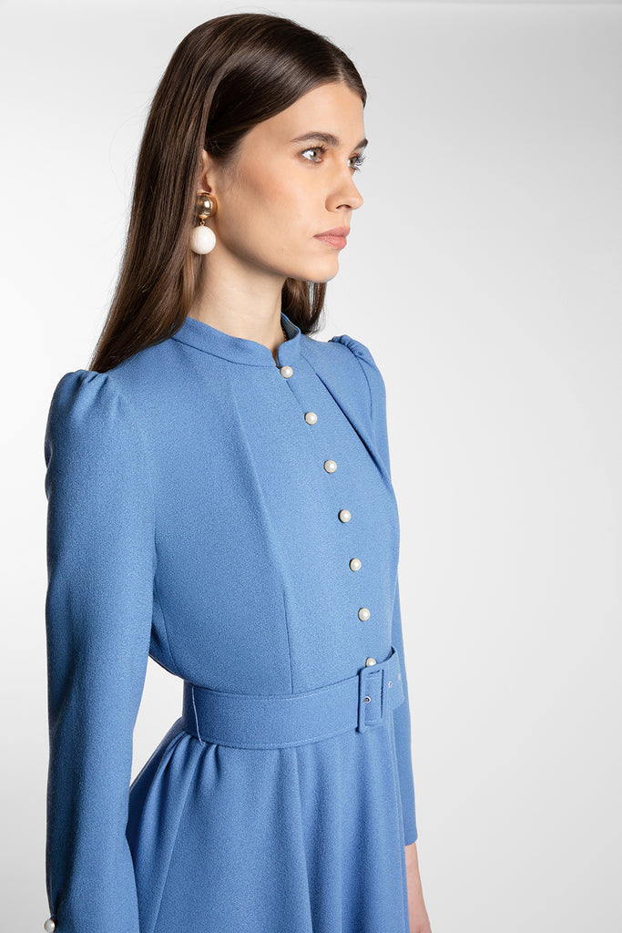 Ahana Cornflower Long Sleeve Dress