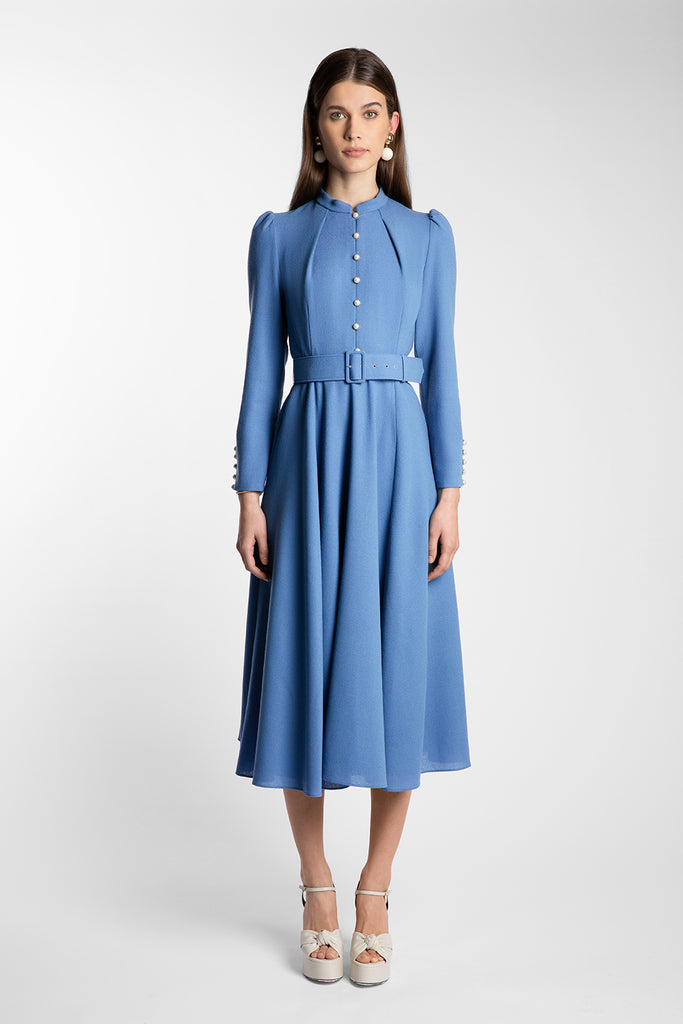 Ahana Cornflower Long Sleeve Dress