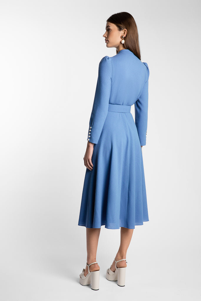 Ahana Cornflower Long Sleeve Dress