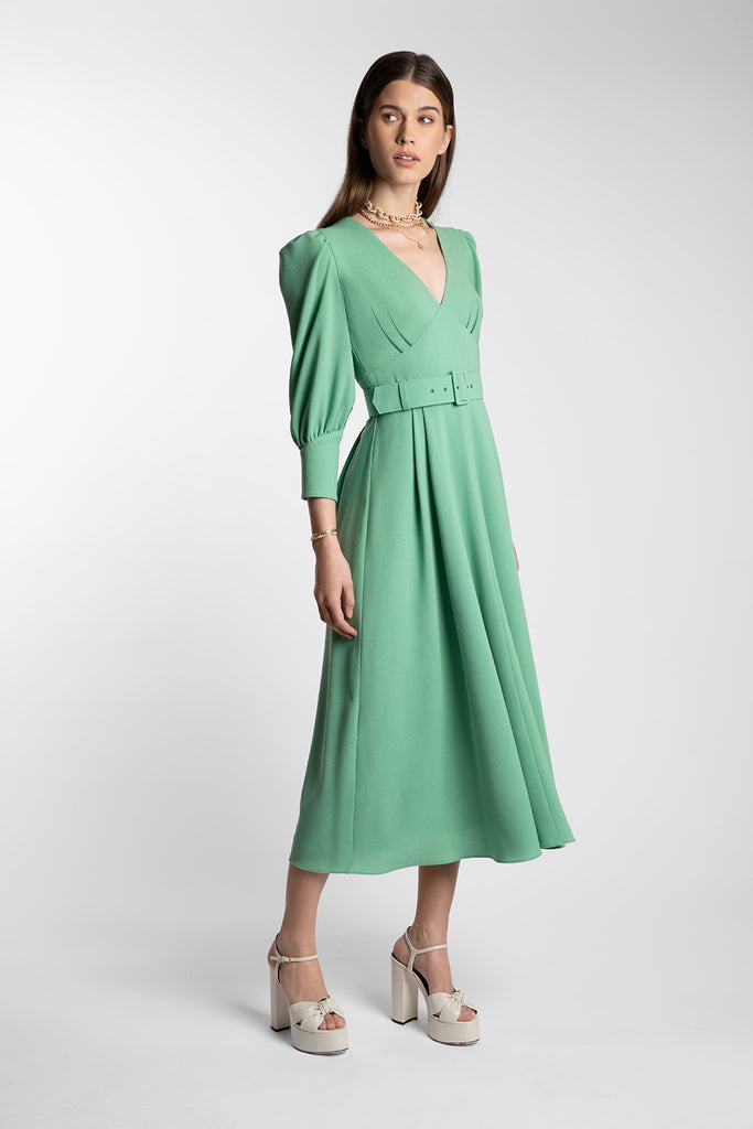 Florentina Pea Green Dress