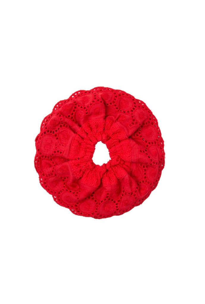 Red Cotton Scrunchie