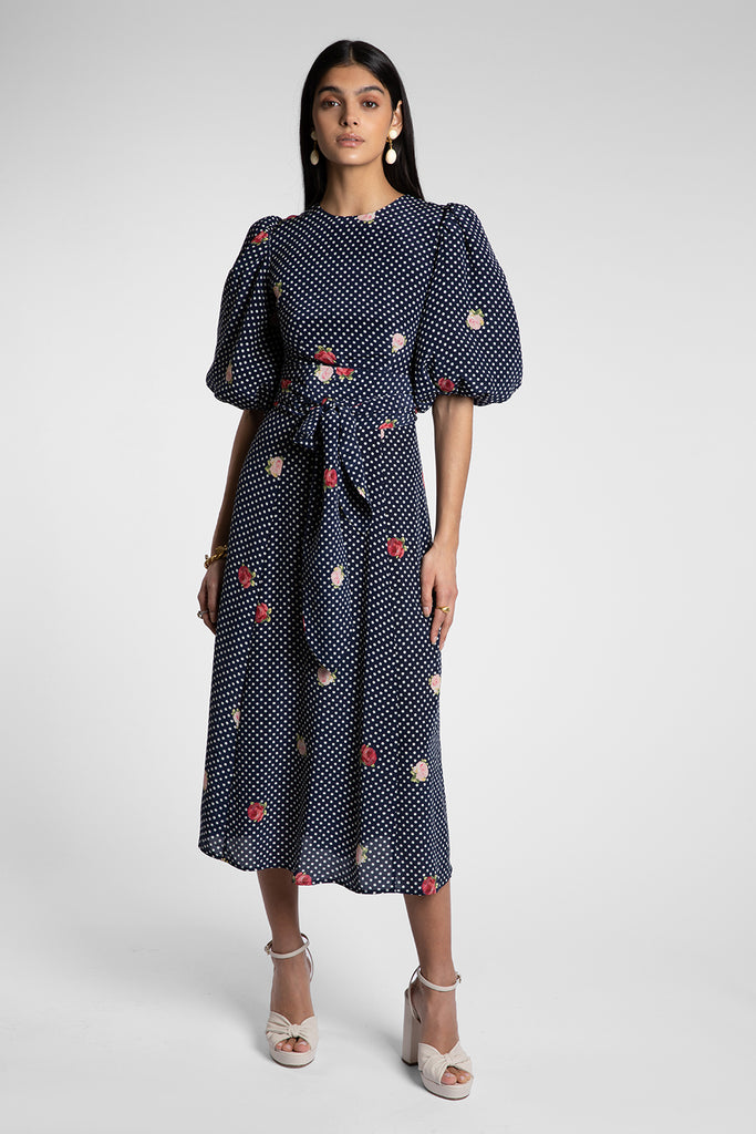 Sienna Floral Dot Dress – Beulah London