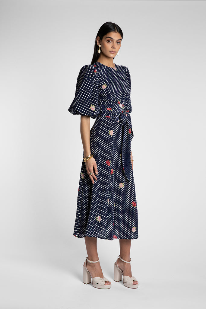 Sienna Floral Dot Dress